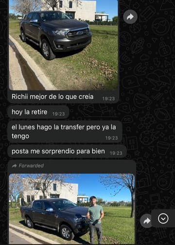 Mensaje de un cliente tras la revisión (1 de 11)